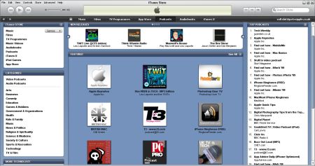 Tech Podcast view in iTunes